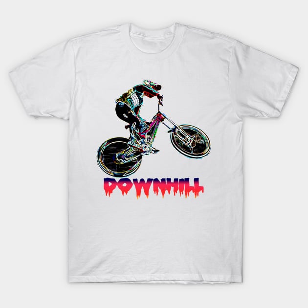 mtb downhill T-Shirt by rickylabellevie